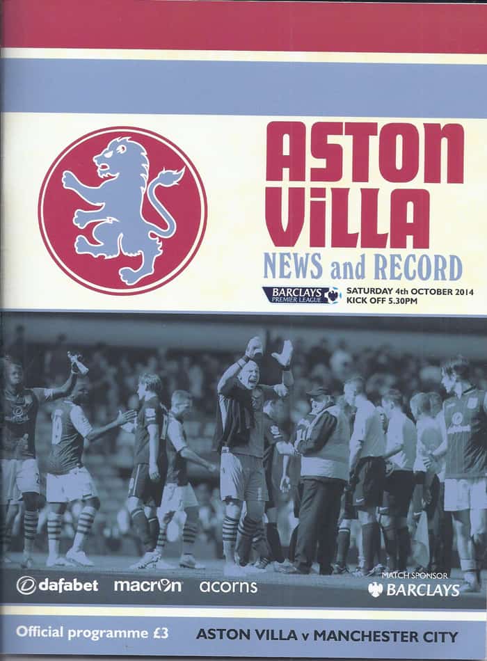 Aston Villa FC v Manchester City FC